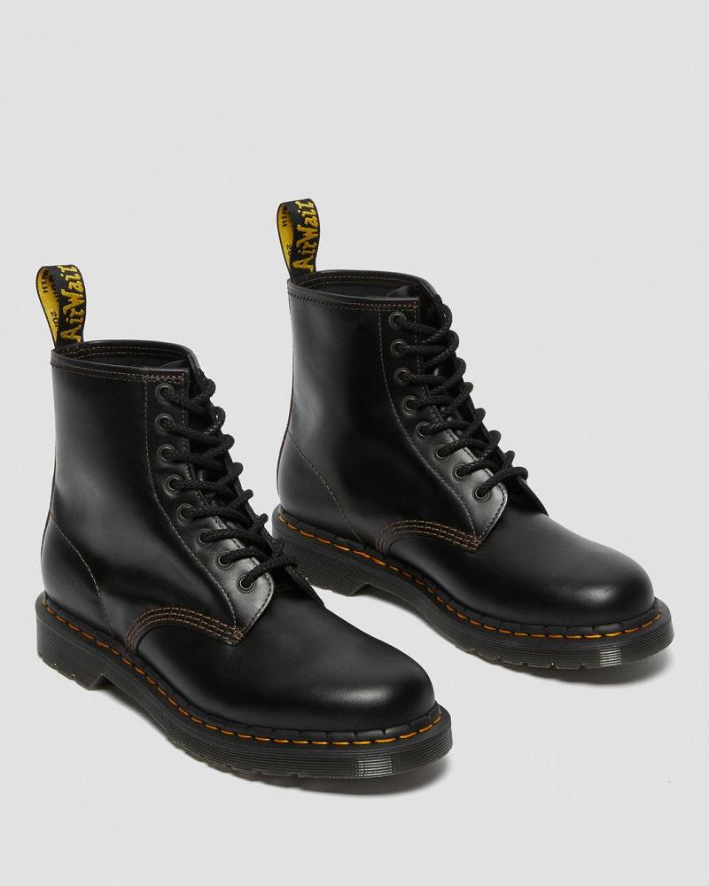 Dr Martens 1460 Men's Abruzzo Læder Snørestøvler Herre Sort Brune | DK 517HAP